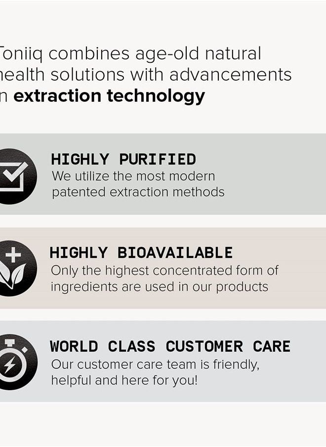 Toniiq - Ultra High Purity Resveratrol Capsules - 98% Trans-Resveratrol - Highly Purified and Highly Bioavailable - 180 Caps Reservatrol Supplement - Image 1