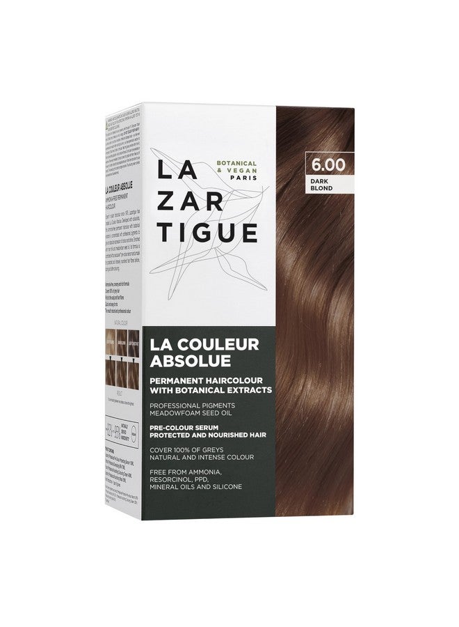 Lazartigue La Couleur Absolue 6.00 Dark Blond Permanent Haircolour With Botanical Extracts Nourishing Color And Shine Free From Ammonia Ppd Resorcinol Mineral Oils And Silicone Vegan - Image 1