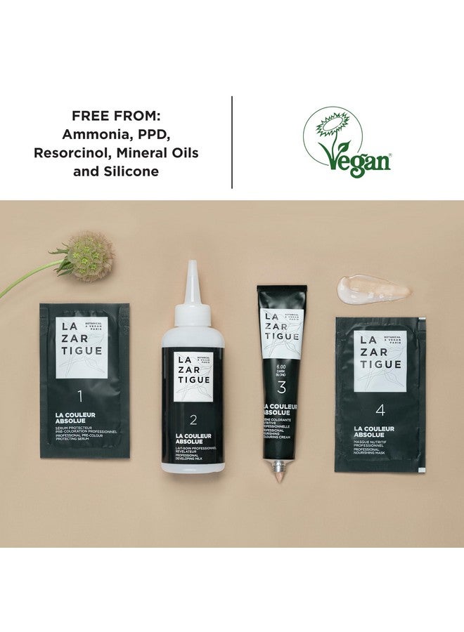 Lazartigue La Couleur Absolue 6.00 Dark Blond Permanent Haircolour With Botanical Extracts Nourishing Color And Shine Free From Ammonia Ppd Resorcinol Mineral Oils And Silicone Vegan - Image 4