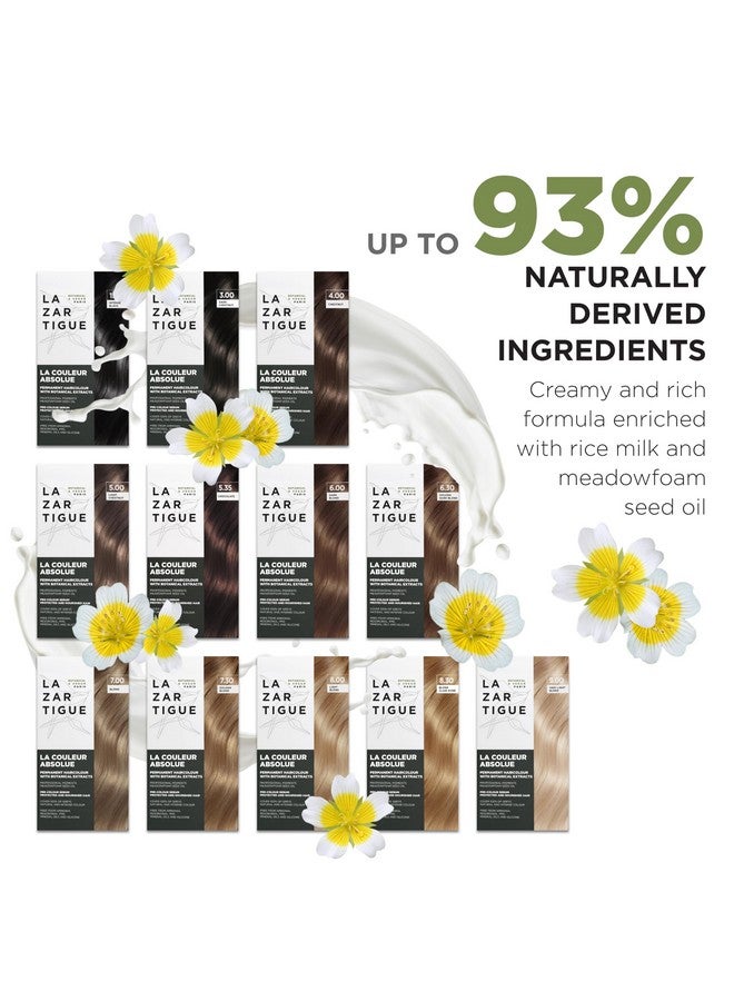Lazartigue La Couleur Absolue 6.00 Dark Blond Permanent Haircolour With Botanical Extracts Nourishing Color And Shine Free From Ammonia Ppd Resorcinol Mineral Oils And Silicone Vegan - Image 3