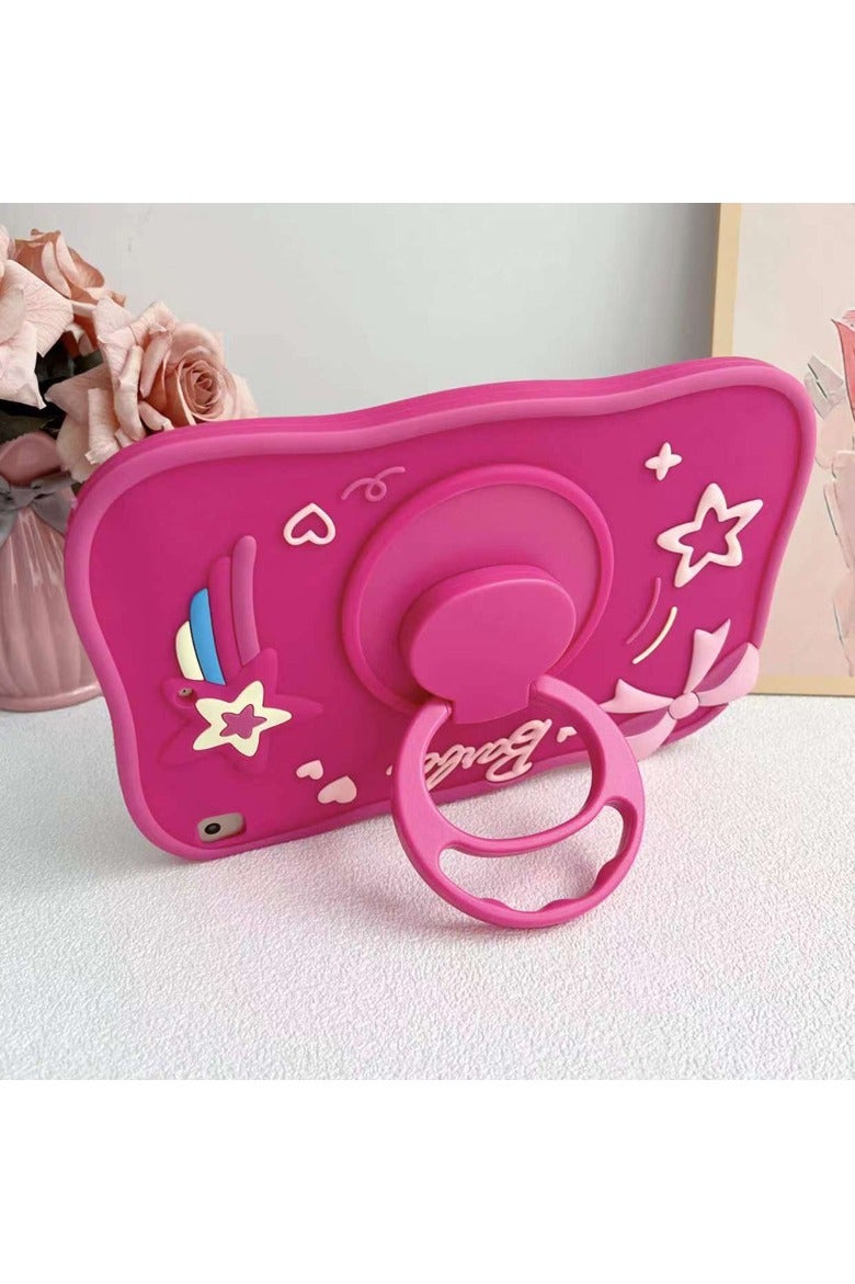 عام a Barbie-themed case suitable for iPad 9th/8th/7th Generation Case 10.2'' (2019/2020/2021) protective cover with cartoon pattern and 360-degree rotating stand - Image 3