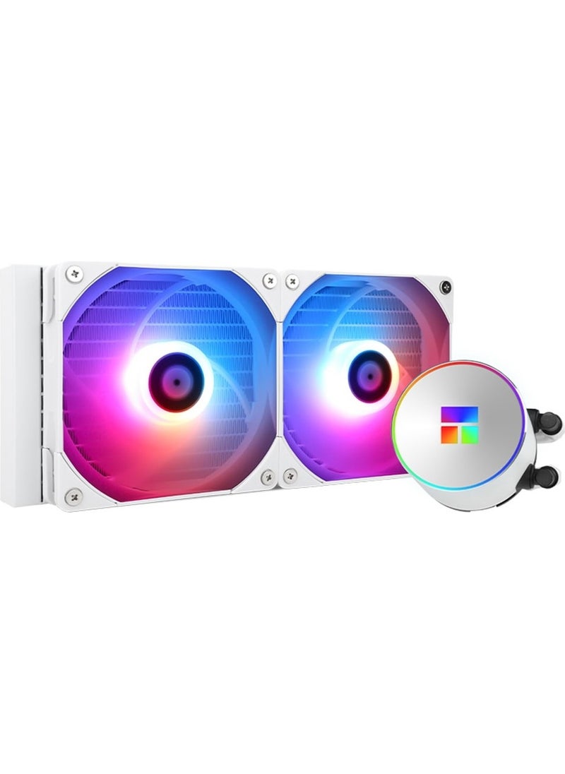 Thermalright Frozen Magic 240 White Argb 240MM Intel-Amd Compatible White Processor Liquid Cooler  - Image 1