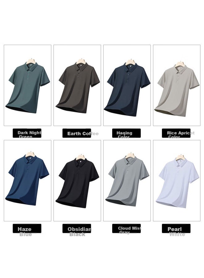 Eastern Camel Polo Shirt For Men, Summer Short-sleeve T-shirt, Youth Business Quick-dry Ice Silk Sports Casual Top, Men's Clothing - Image 2