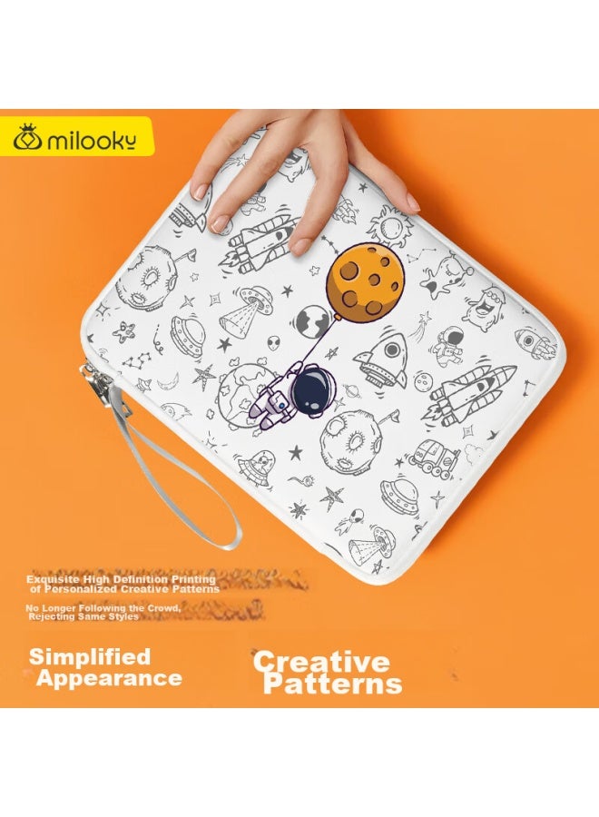 Milooky Ipad Case, Handheld Laptop Sleeve, Suitable For Apple And Huawei Tablets, Storage Bag For 12.9-inch Devices - Image 4