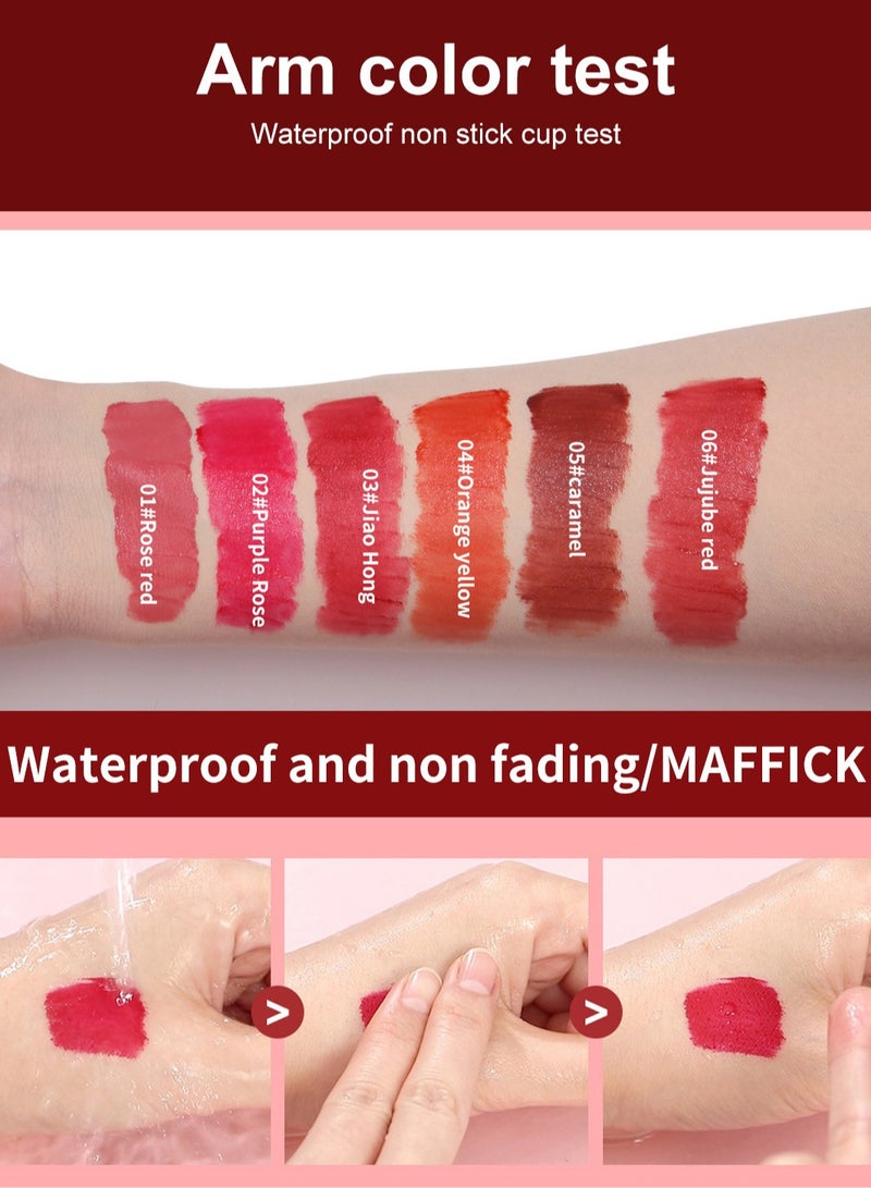 Maffick Lip Glaze Lipstick: Long-lasting, Non-sticking, Waterproof Lip Gloss - Image 3