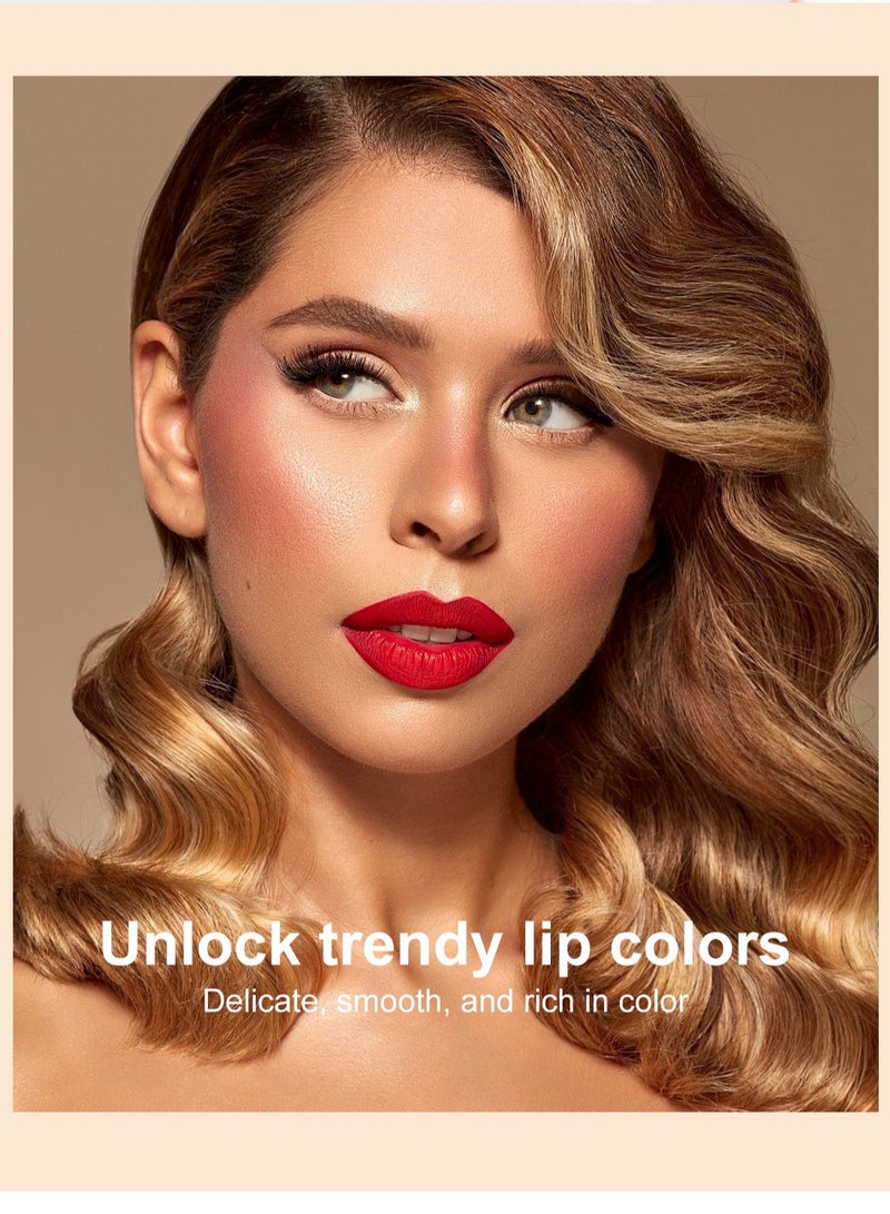 Maffick Lip Glaze Lipstick: Long-lasting, Non-sticking, Waterproof Lip Gloss - Image 4