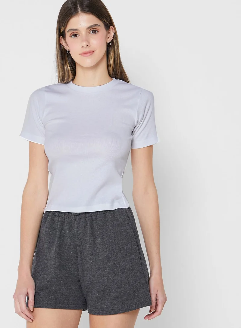 Ginger Basics Henley Ribbed T-Shirt