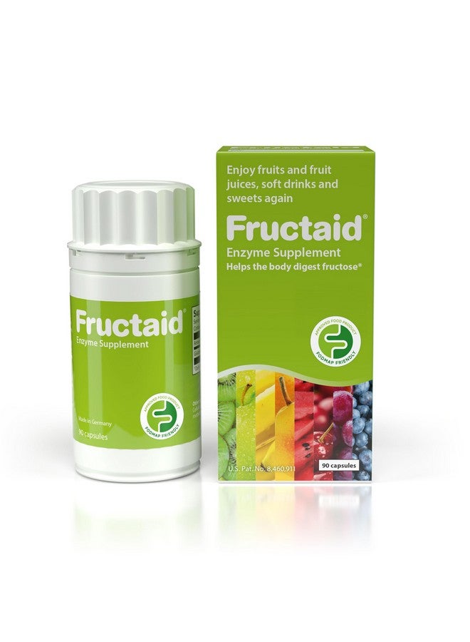 مكمل إنزيم فركتيد - 90 كبسولة، حتى تتمكن من الاستمتاع بالفواكه، وعصائر الفواكه، والمشروبات الغازية، والحلويات مرة أخرى، مكمل غذائي، خالي من الغلوتين، خالي من اللاكتوز - Image 1