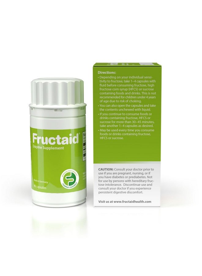 مكمل إنزيم فركتيد - 90 كبسولة، حتى تتمكن من الاستمتاع بالفواكه، وعصائر الفواكه، والمشروبات الغازية، والحلويات مرة أخرى، مكمل غذائي، خالي من الغلوتين، خالي من اللاكتوز - Image 3
