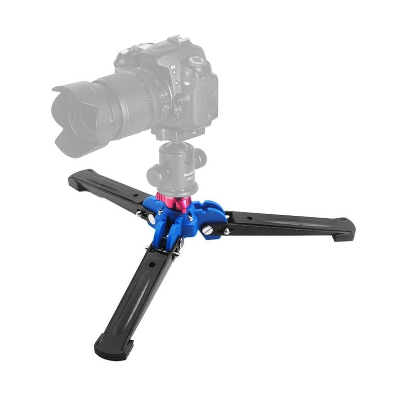 MVPRO Portable Universal Mini Three Feet Support Tripod Stand Base Monopod Stand for Monopod Ball Head with 3/8" Screw to 1/4" Stud Converter - Image 4