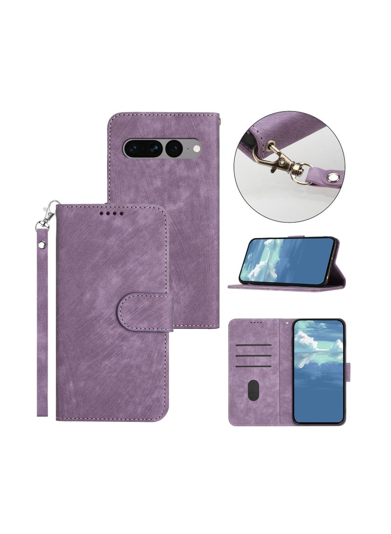 Suteni Magnetic Flip Cover Card Slots Leather Phone Case for Google Pixel - Image 2