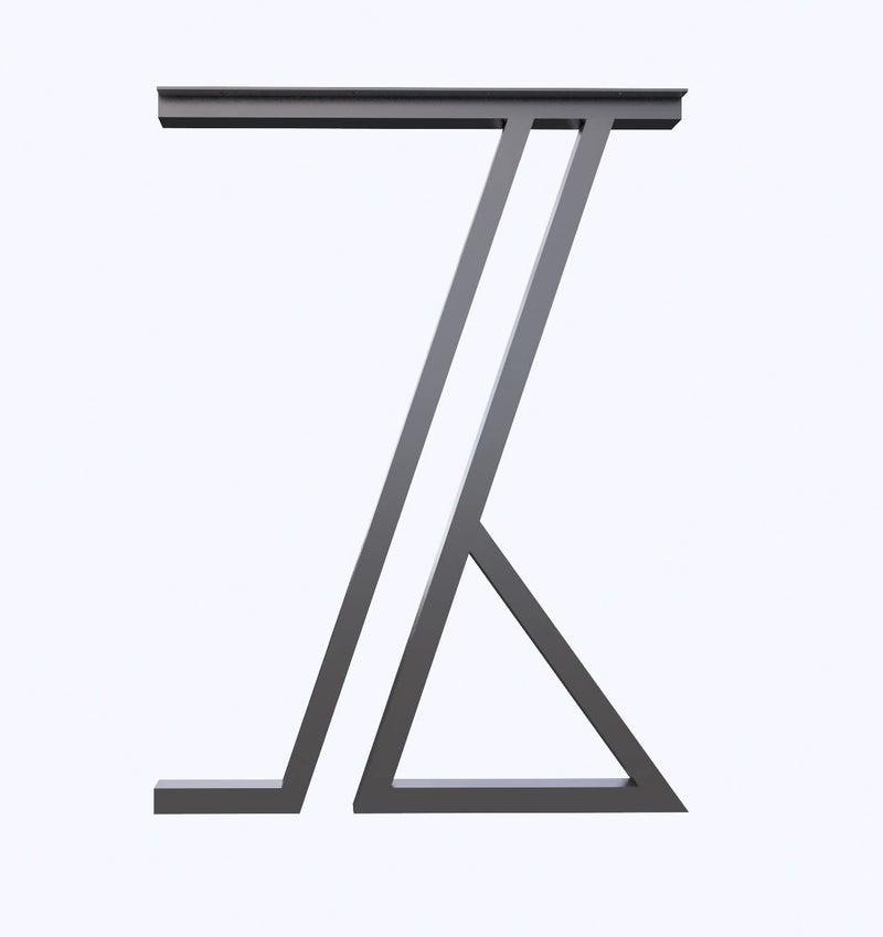 Dcloud Metal Table Legs 6Shape Desk Legs Modern Welded Cast Iron Dining Table Legs Base DIY Industrial Table Legs 2pcs Set Black 6 Shape Leg - Image 1