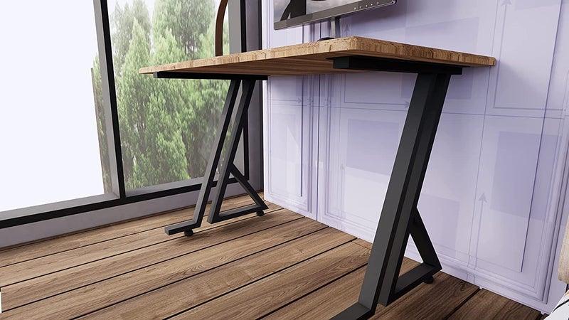 Dcloud Metal Table Legs 6Shape Desk Legs Modern Welded Cast Iron Dining Table Legs Base DIY Industrial Table Legs 2pcs Set Black 6 Shape Leg - Image 4