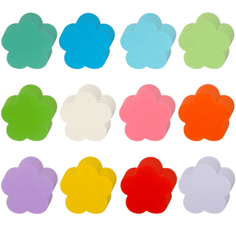 360 Pcs Spring Flowers Cutouts Assorted Color Paper Flowers Shaped DieCuts for Classroom Decor Teachers Kids DIY Craft Projects Back to School Bulletin Board Decorations