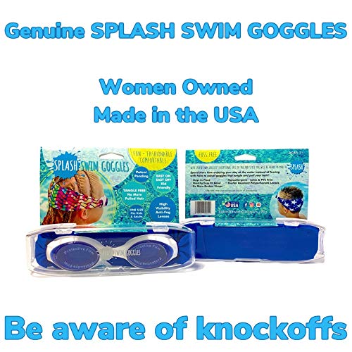 Splash Place SWIM GOGGLES with Fabric Strap - FLAMINGO POP | Fun, Fashionable, Comfortable - Adult & Kids Swim Goggles - Image 3