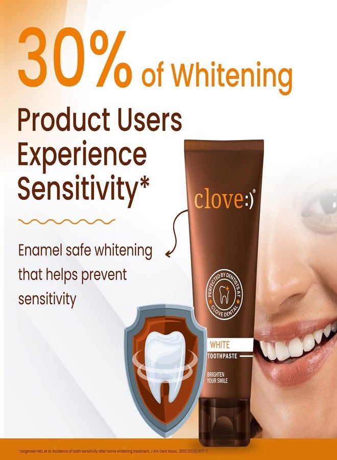 Clove White Toothpaste Combo Pack of 2, 1 White Toothpastes + 1 Ultra Soft Toothbrushes, Teeth Stain Removal, Whiten Yellow Teeth, Helps Remove Gutka, Pan, Tobacco Stains , Perfected by Dentist, Enamel Safe Teeth Whitening for Daily Use – 100gm - Image 5