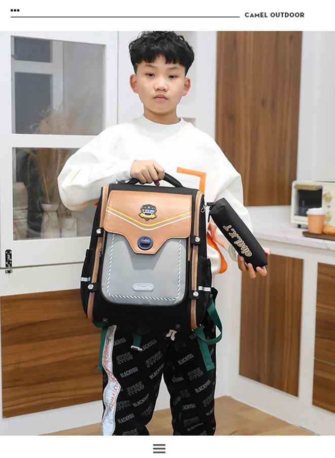 JCB CHIC School Bag for Boys, Space Backpack for Boys Kids Elementary School Bags Middle Primary School Book Bag Lightweight School Bag for Students 