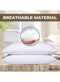 Comfy COMFY SET OF 2 STRIPE COTTON LUXURIOUS HOTEL PILLOW SET  - Image 3
