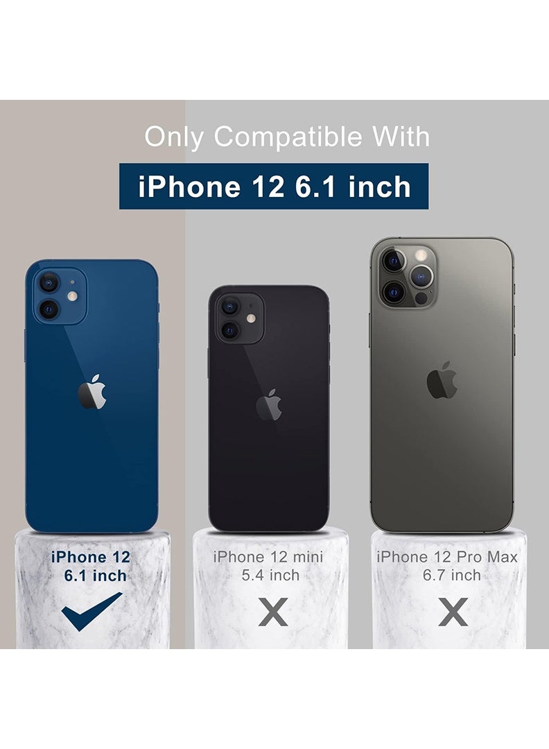 رفع القضية متوافق مع حافظة iPhone 12 مقاس 6.1 بوصة، سيليكون سائل ممتاز [حماية الكاميرا] [بطانة ناعمة من الألياف الدقيقة المضادة للخدش] غطاء هاتف نحيف واقٍ مقاوم للصدمات لهاتف iPhone 12، حجري - Image 2