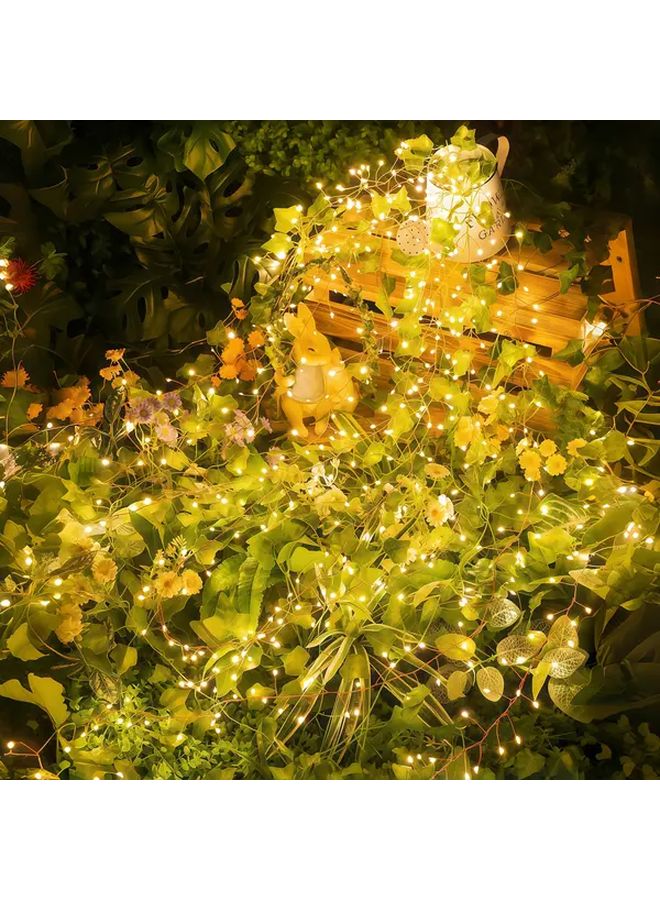 Solar Firecracker Lights 100 LEDs Warm White 196.85 Inch 8 Modes Outdoor Decor - Image 5