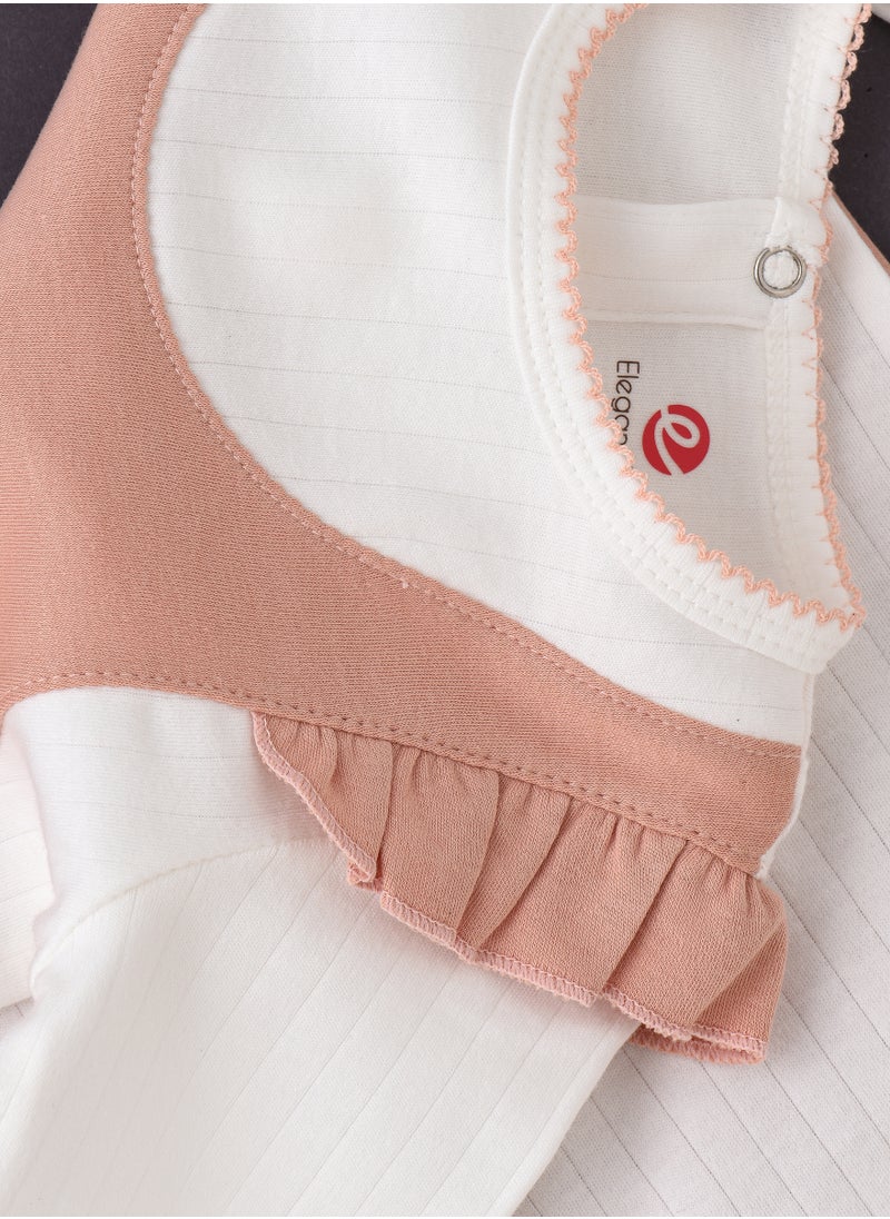 Elegant Kids - Sleepsuit of Cotton for Girls, Soft and Comfortable Cotton, Perfect for Everyday Wear and Easy Diaper Changes - Image 1