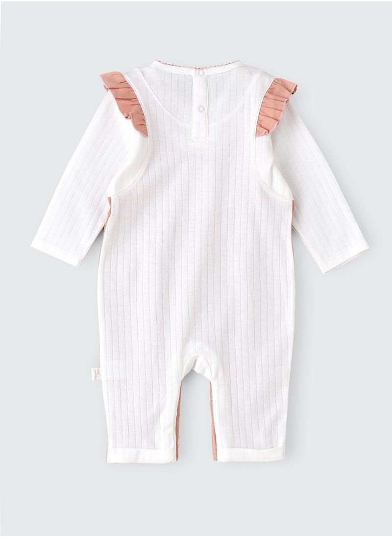 Elegant Kids - Sleepsuit of Cotton for Girls, Soft and Comfortable Cotton, Perfect for Everyday Wear and Easy Diaper Changes - Image 1