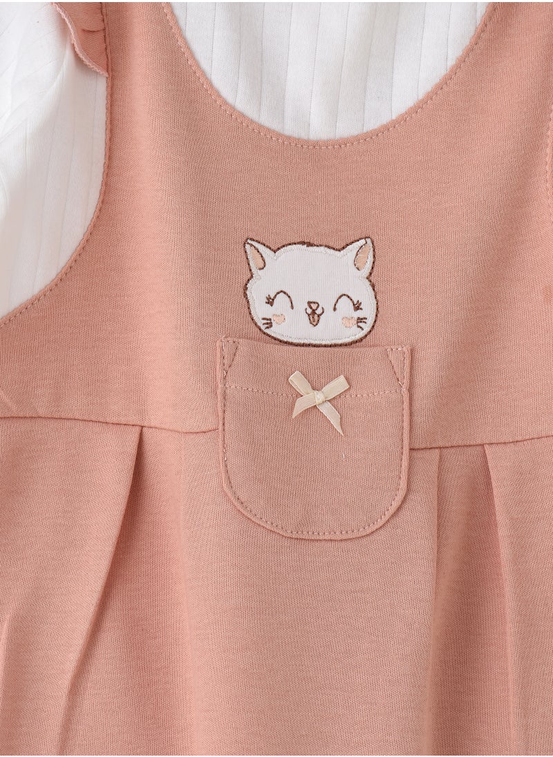 Elegant Kids - Sleepsuit of Cotton for Girls, Soft and Comfortable Cotton, Perfect for Everyday Wear and Easy Diaper Changes - Image 1