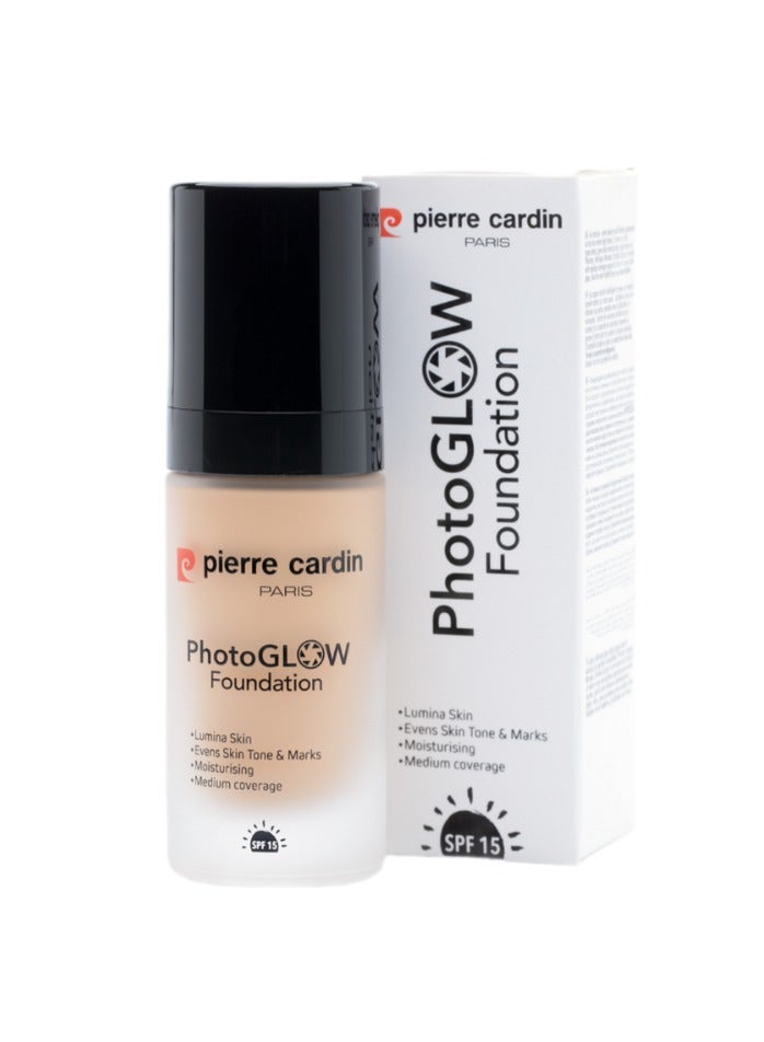 Pierre Cardin Photoglow Foundation Light Skin with Neutral 301 - Image 1