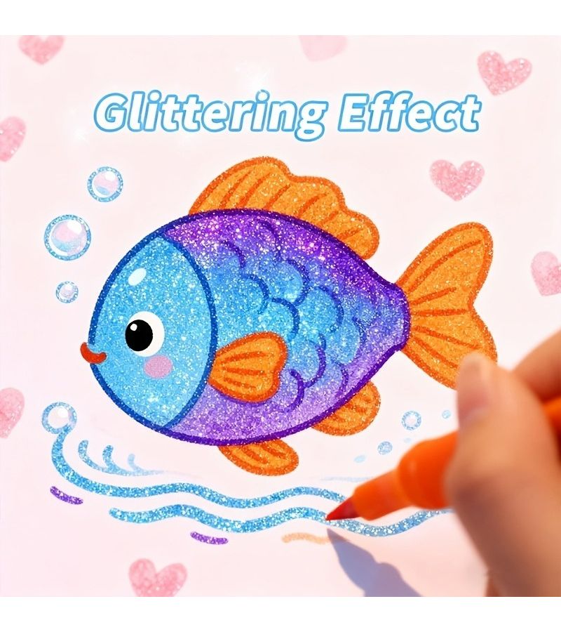 Professional Dual Tip Glitter Pen Set 12 Colors With Quick Dry Glue Like Ink Fine Tip For Scrapbooking Card Making Journaling Painting Art Supplies - Image 5