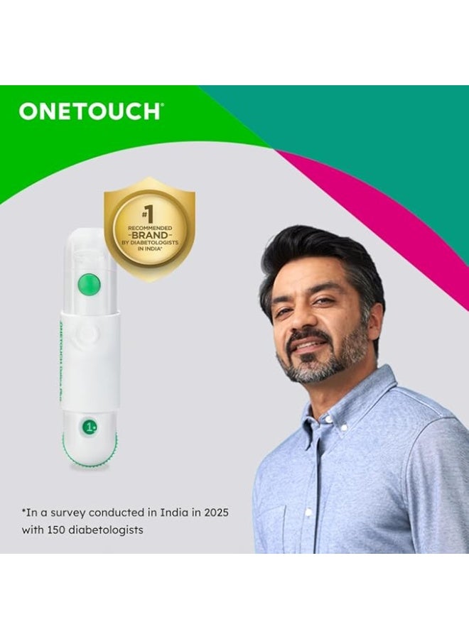 OneTouch Delica Plus 100 Lancets | 4 Pack of 25 Lancets | For Virtually Pain Free Blood Glucose Testing| Global Iconic Brand | For use with OneTouch Delica Plus Lancing Device - Image 2