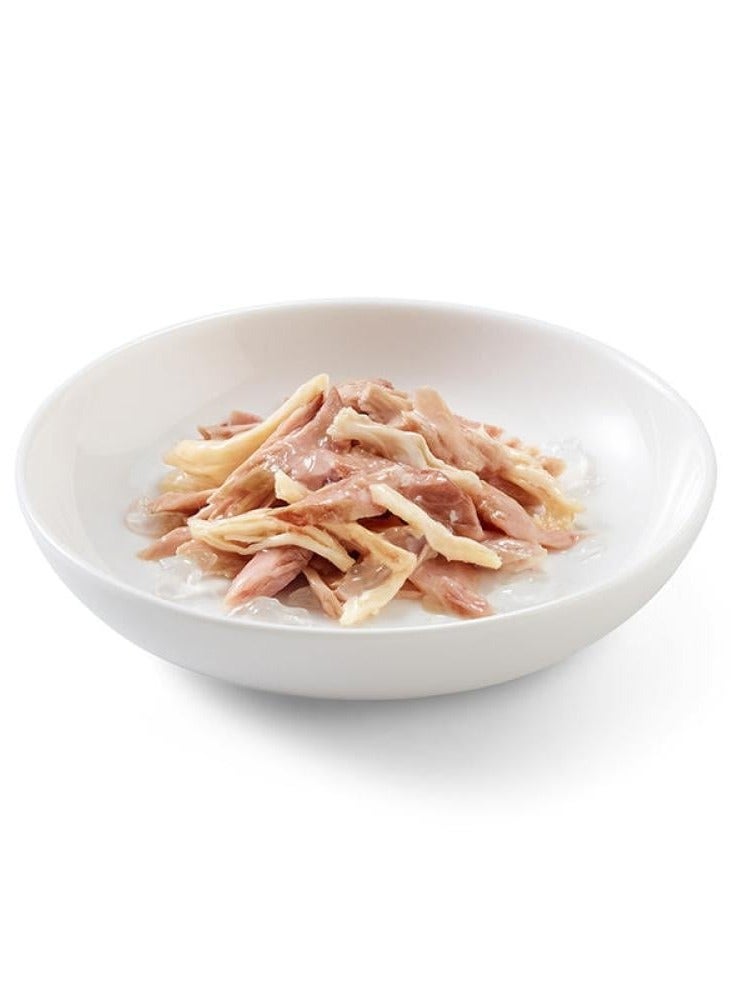 شيسر طعام قطط ( 6 عبواة )  شيسر بنكهة / تونا مع فيليه الدجاج  جيلي   6 × 50 جرام - Image 2