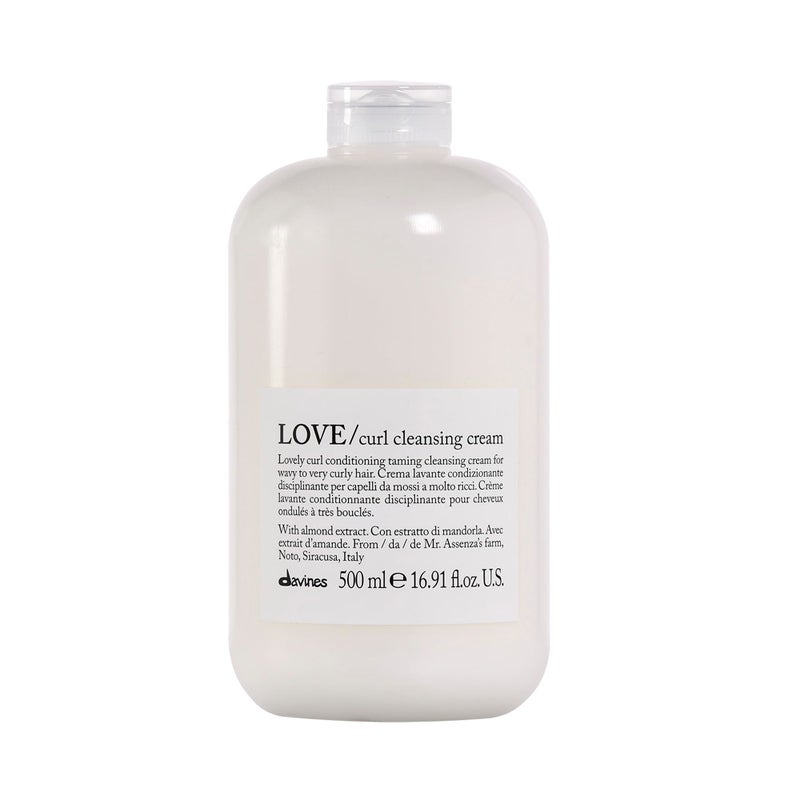 Davines LOVE Curl Cleansing Cream, All In One Shampoo and Conditioner, Soften and Hydrate Wavy And Curly Hair, 16.9 Fl. Oz - Image 1