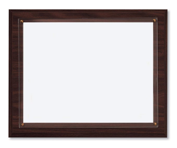 WALNUT FINISH WOOD SLIDEIN CERTIFICATE WALL PLAQUE RECOGNITION AWARD FOR SCHOOL WORK APPRECIATION AWARDS