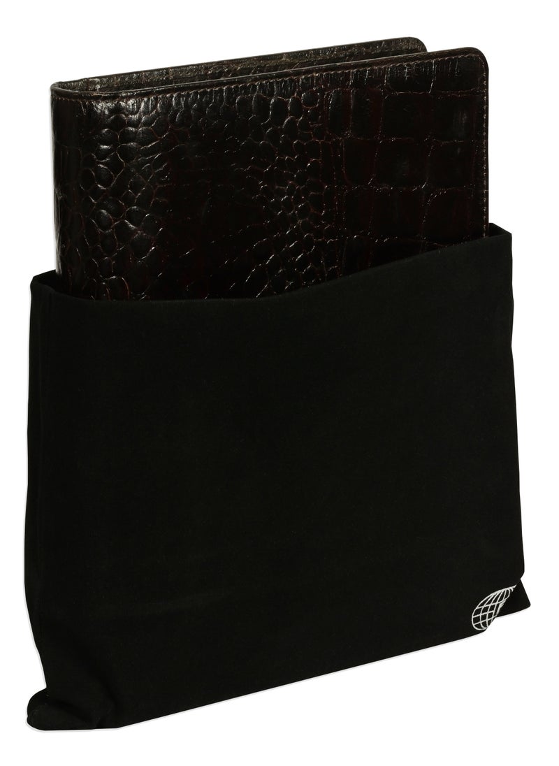 FIS FIS® Leather Organizer "CROCODILUS" and Activity Journal, Size:A5 (14.8 x 21cm), Color : Brown_ FSORLO1BR  - Image 3
