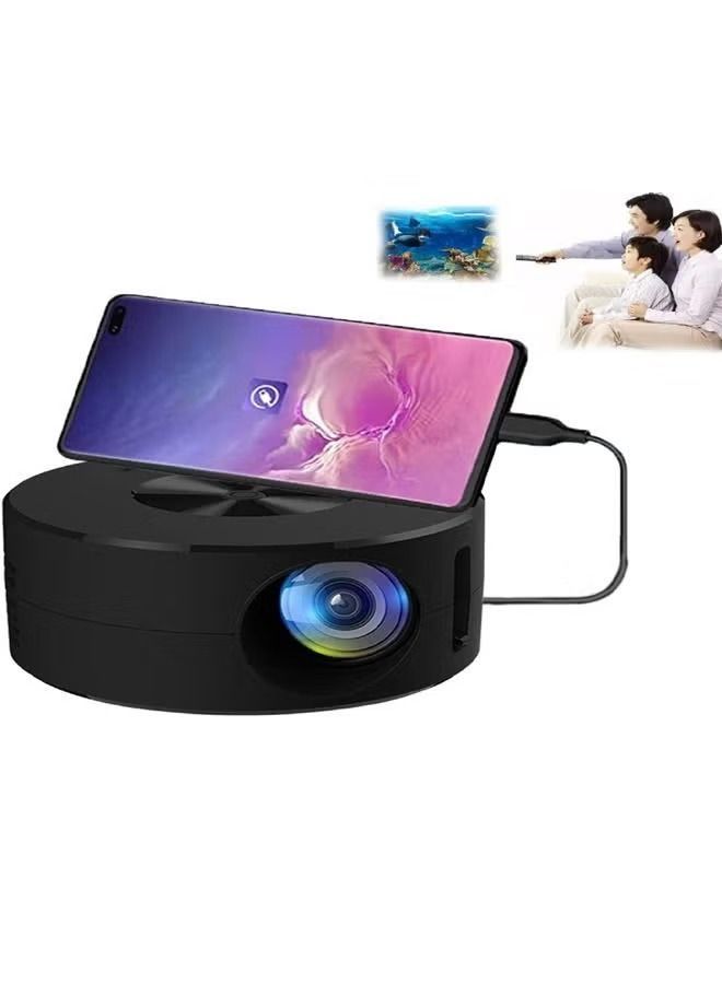Mini LED Projector Home Portable Projector HD Wirecast Projection Device Optical Len 320 180 LCD Display with Wire Mirroring Function - Image 2