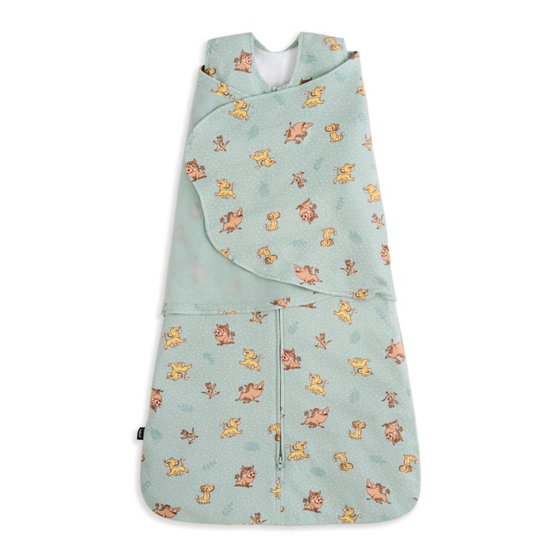 HALO 100 Cotton Sleepsack Swaddle 3Way Adjustable Wearable Blanket Small TOG 15 Lion King Friends - Image 2