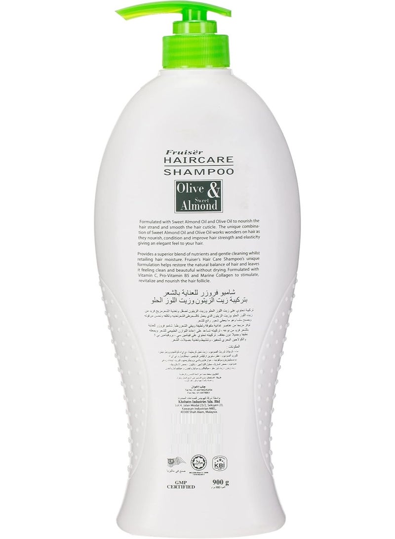 فروزير شامبو العناية بالشعر بالزيتون واللوز الحلو 900 جرام - Image 2