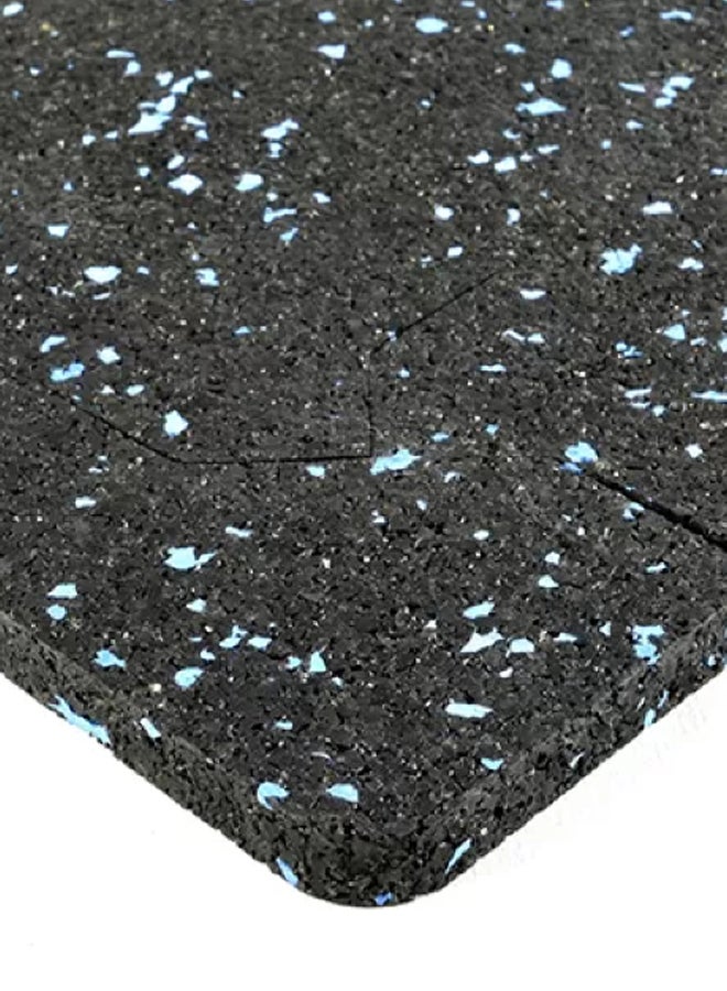 4-Piece UV Resistant Anti Slip Good Traction Rubber Mat Set Black and Green 50 x 54.6 x 3.6 cm CSP-RF-016 - Image 4