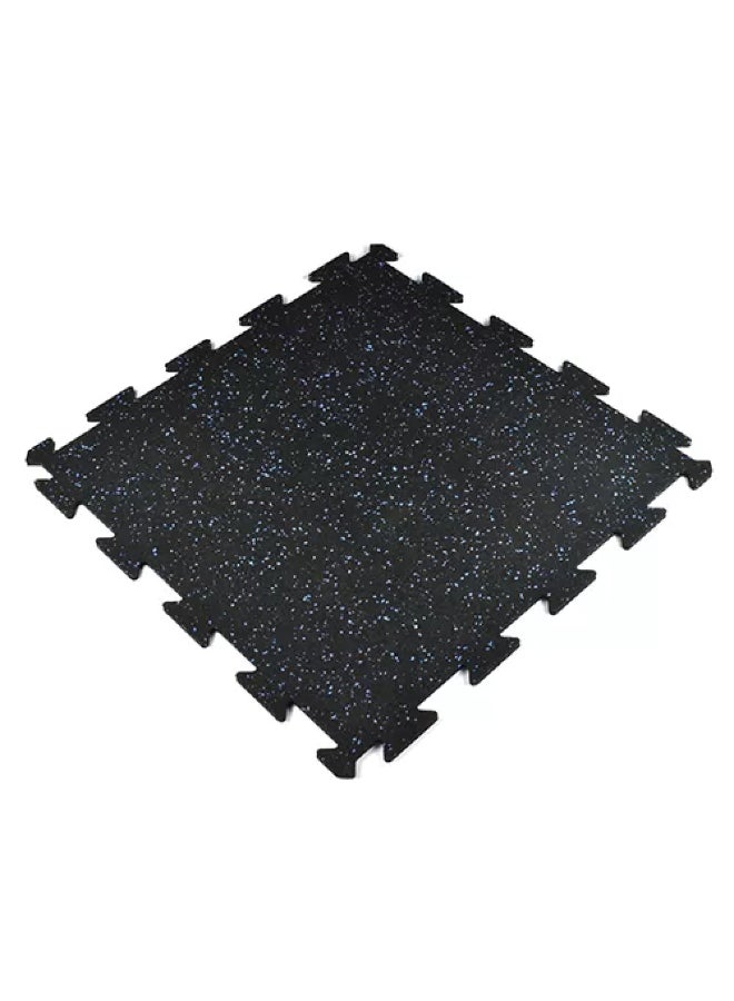 4-Piece UV Resistant Anti Slip Good Traction Rubber Mat Set Black and Green 50 x 54.6 x 3.6 cm CSP-RF-016 - Image 2