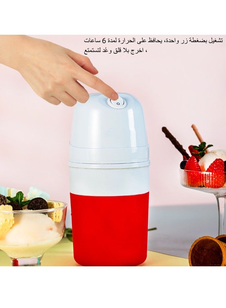 M MIAOYAN Ice cream machine, small homemade mini fruit ice cream, cone smoothie machine, ice cream machine, hot summer, it is really sweet - Image 4