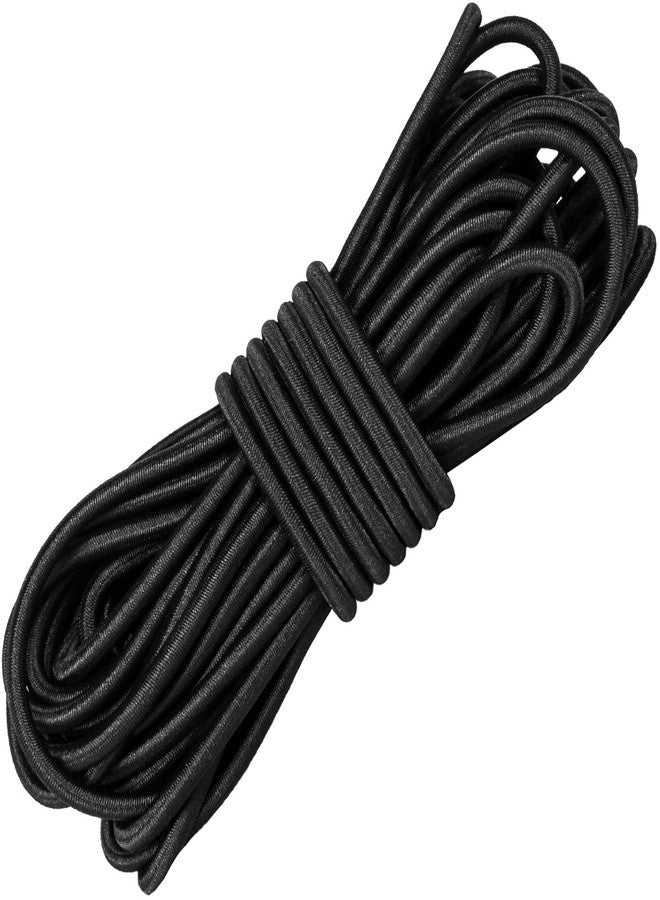 SHOPEE Round Elastic Band Cord Rope Stretch String for High Fashion Boutique Craft Project Crafting Hanging 12.5 Meter 2 mm (Black) - Image 1