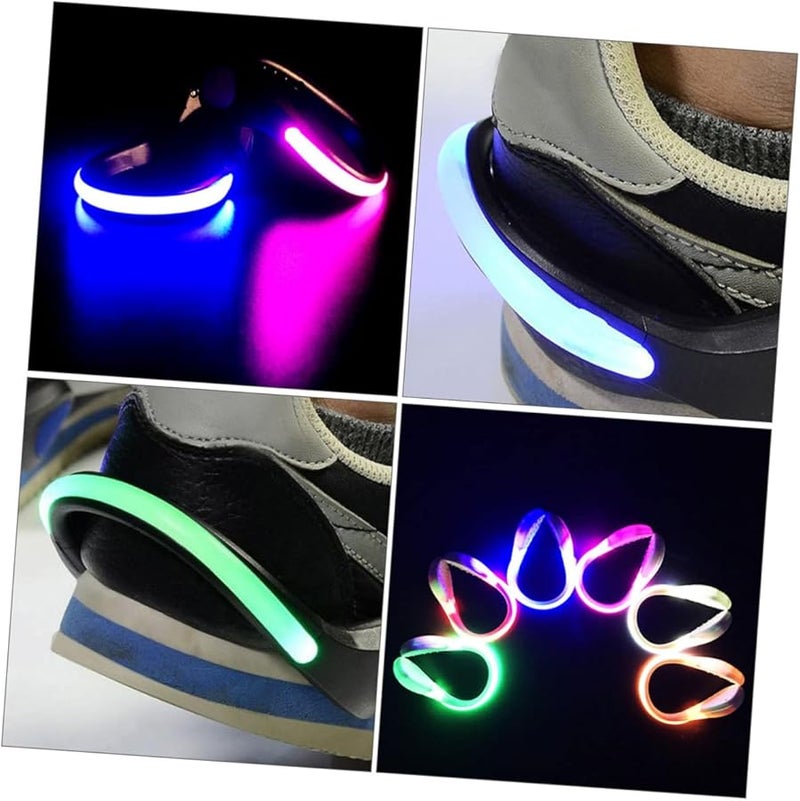 6Pcs LED Shoe Clip Lights RGB Night Running Safety Lights For Walking Biking Jogging Random Color - Image 4