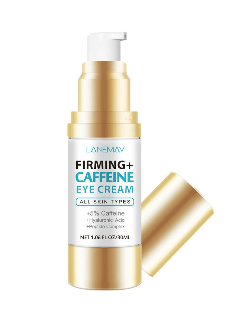 LANEMAY Caffeine Eye Cream – Brightening Firming Anti-Aging Eye Treatment, Gentle on Fine Lines with Antioxidant Formula - Image 1