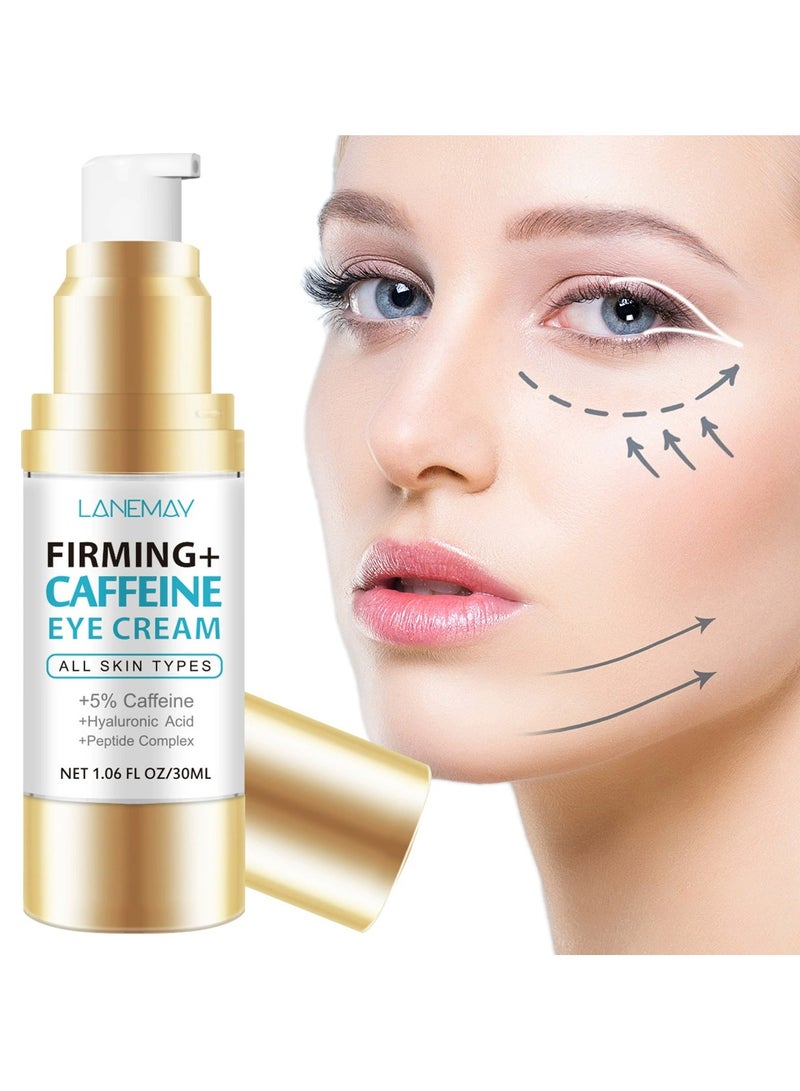 LANEMAY Caffeine Eye Cream – Brightening Firming Anti-Aging Eye Treatment, Gentle on Fine Lines with Antioxidant Formula - Image 4
