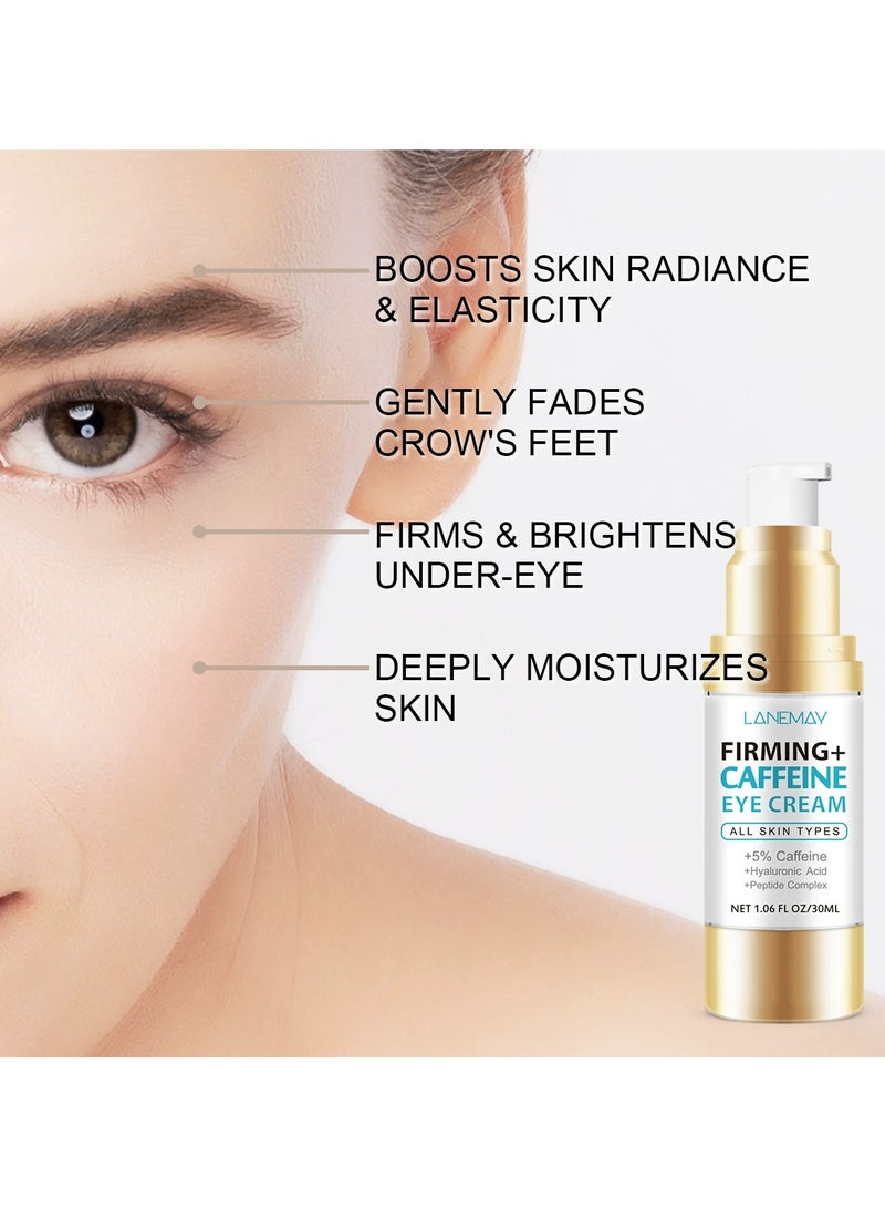 LANEMAY Caffeine Eye Cream – Brightening Firming Anti-Aging Eye Treatment, Gentle on Fine Lines with Antioxidant Formula - Image 5