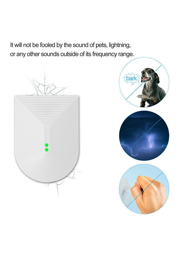 نيبمينينت جهاز إنذار أمان منزلي عالي الحساسية لكشف الكسور والصدمات أبيض 9.50x3.30x7سنتيمتر - Image 2