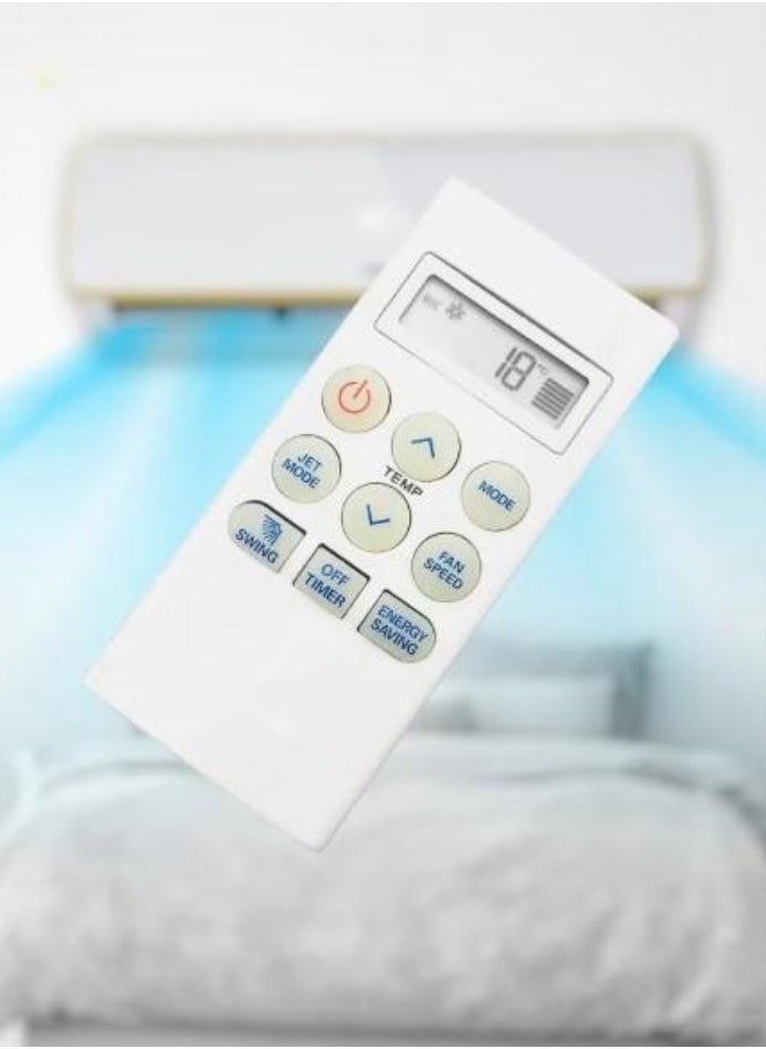 JAJEEK جهاز تحكم عن بعد لمكيف الهواء AKB73756203، AKB73756207، AKB73756204 – بديل لجهاز التحكم عن بعد لمكيفات متعددة، موثوق وسهل الاستخدام - Image 1