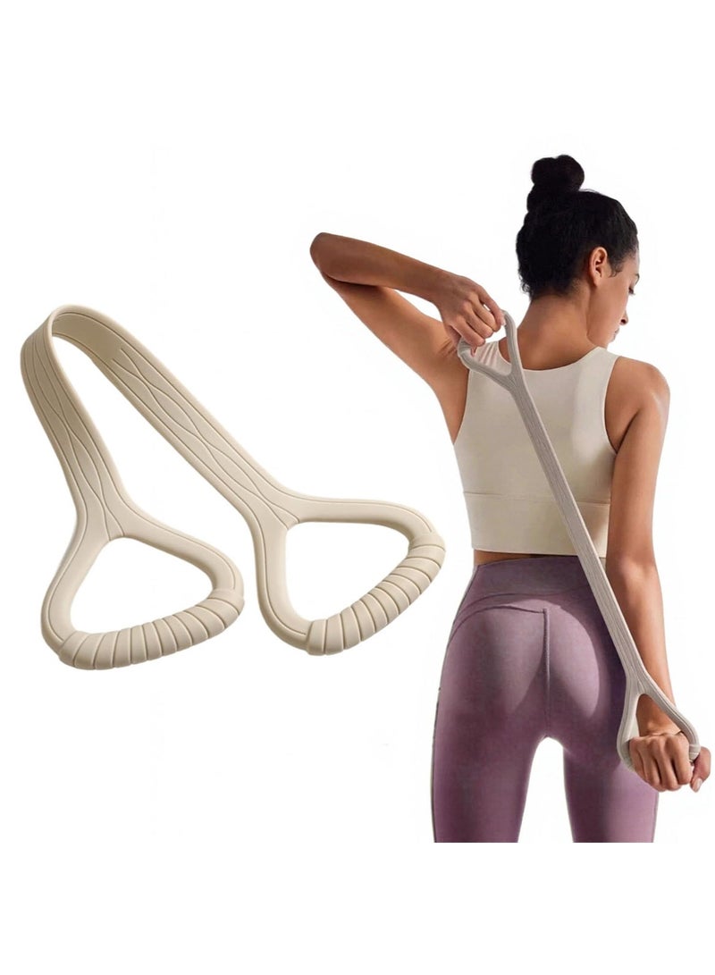 MarlaMall Figure 8 Resistance Band,Upgraded Shoulder Stretch Resistance Bands with Handles,Silicone Exercise Bands for Workout Arm Back at Gym or Home - Image 1