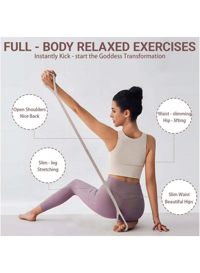 MarlaMall Figure 8 Resistance Band,Upgraded Shoulder Stretch Resistance Bands with Handles,Silicone Exercise Bands for Workout Arm Back at Gym or Home - Image 2