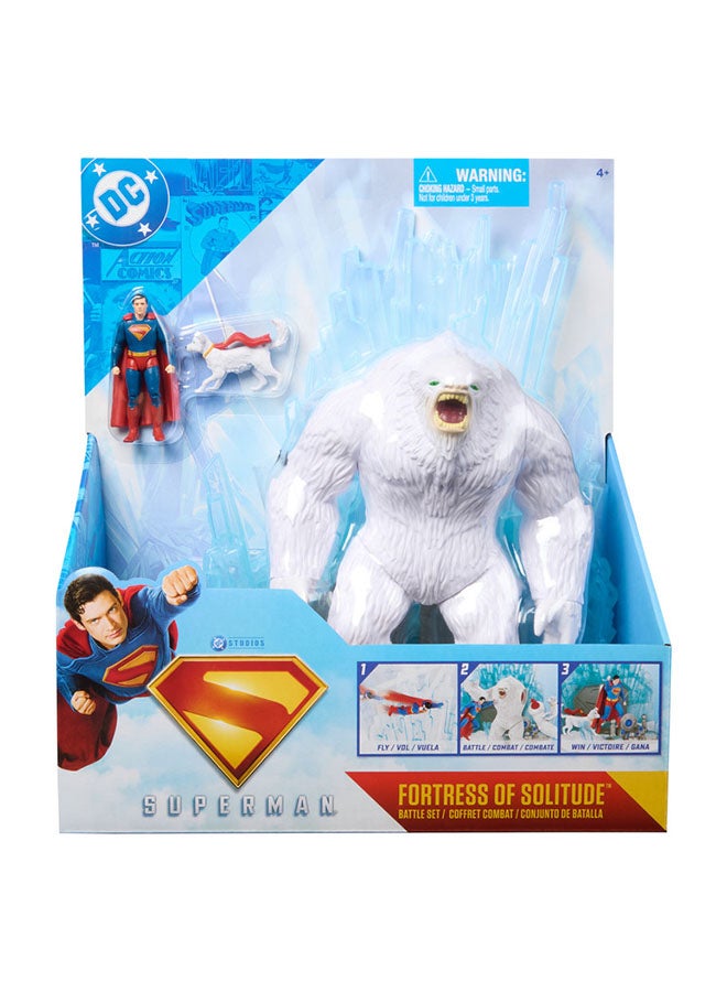 DC Superman Fortress of Solitude Battle Set, 3 Action Figures, Accessories, Pretend Play Super Heroes -Kids Toys For Boys and Girls Ages 4 and Up - Image 1
